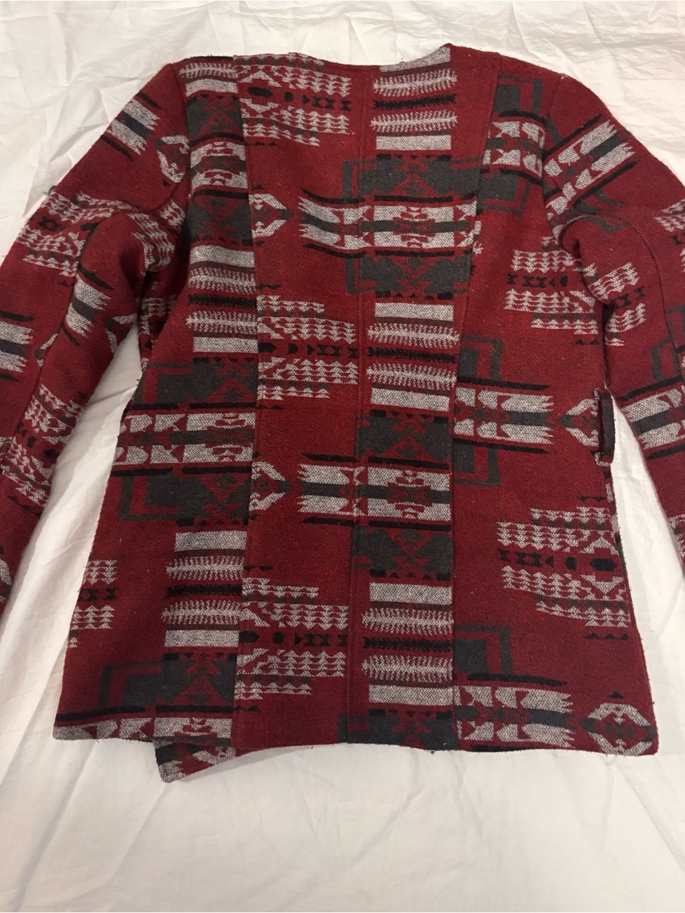 Takara Red Aztec-Pattern Zip-Front Blazer - Picture 6 of 6